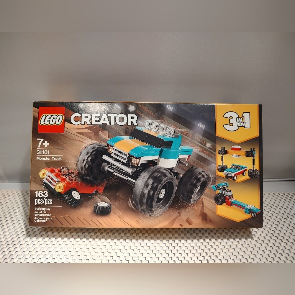Lego Creator 31101 Monster Truck 3in1 NWT Building Toy Set